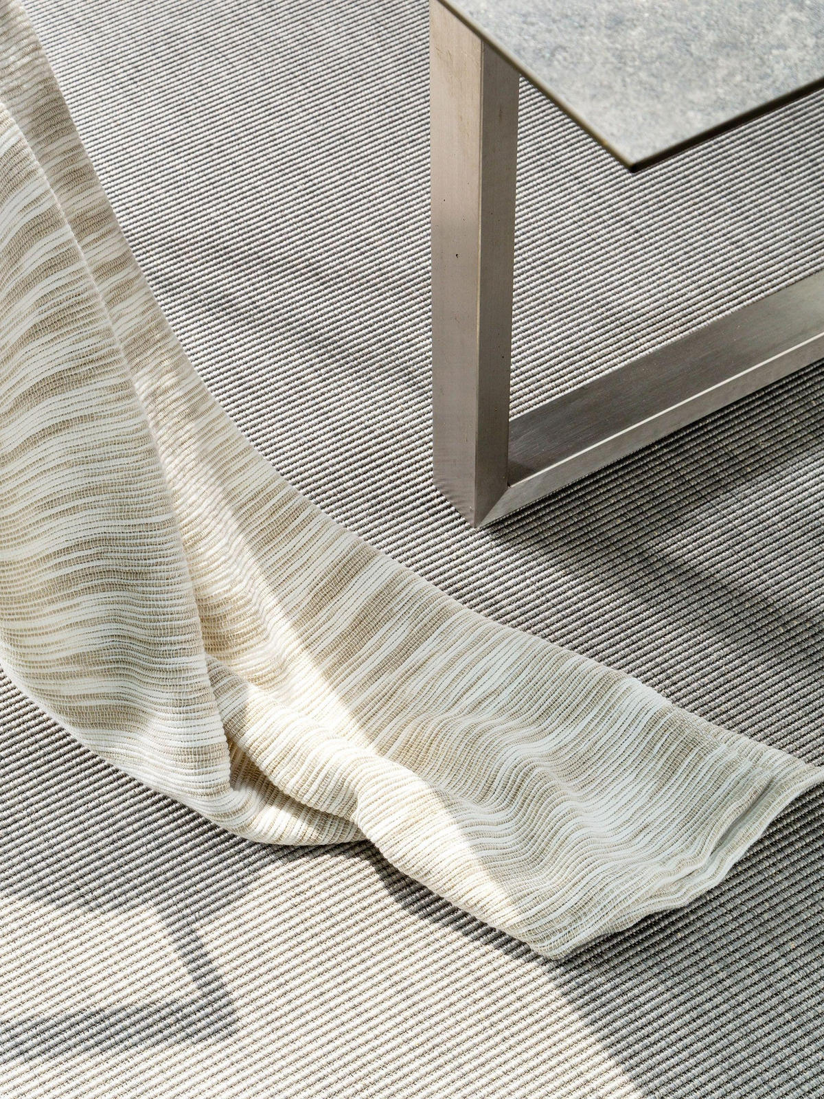 OUTDOORTEPPICH Metro Hellgrau 120x170 cm - Hellgrau, Textil (120/170cm) - benuta Nest