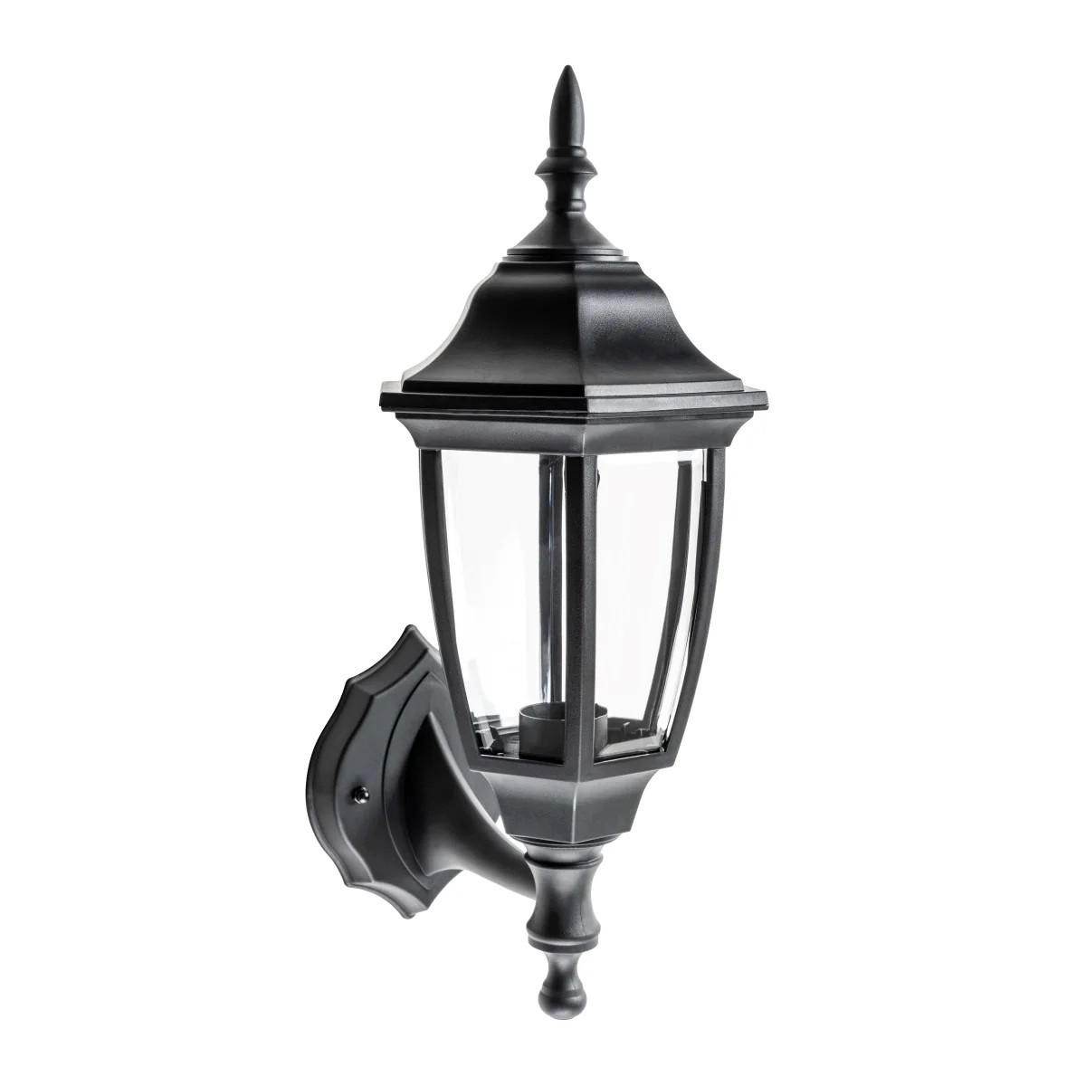 AUSSENWANDLEUCHTEE Schwarz Vintage IP44 E27 - Schwarz, Kunststoff (17.5/39.5/21cm) - CGC Europe
