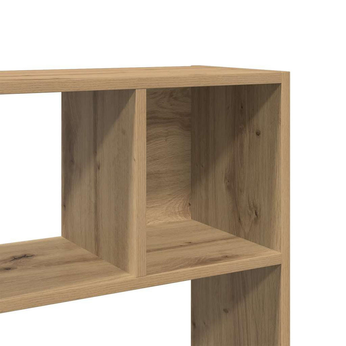 BÜCHERREGAL/RAUMTEILER Artisan-Eiche 105/24/102 Cm - Hellbraun, Holzwerkstoff (24/102/105cm) - vidaXL