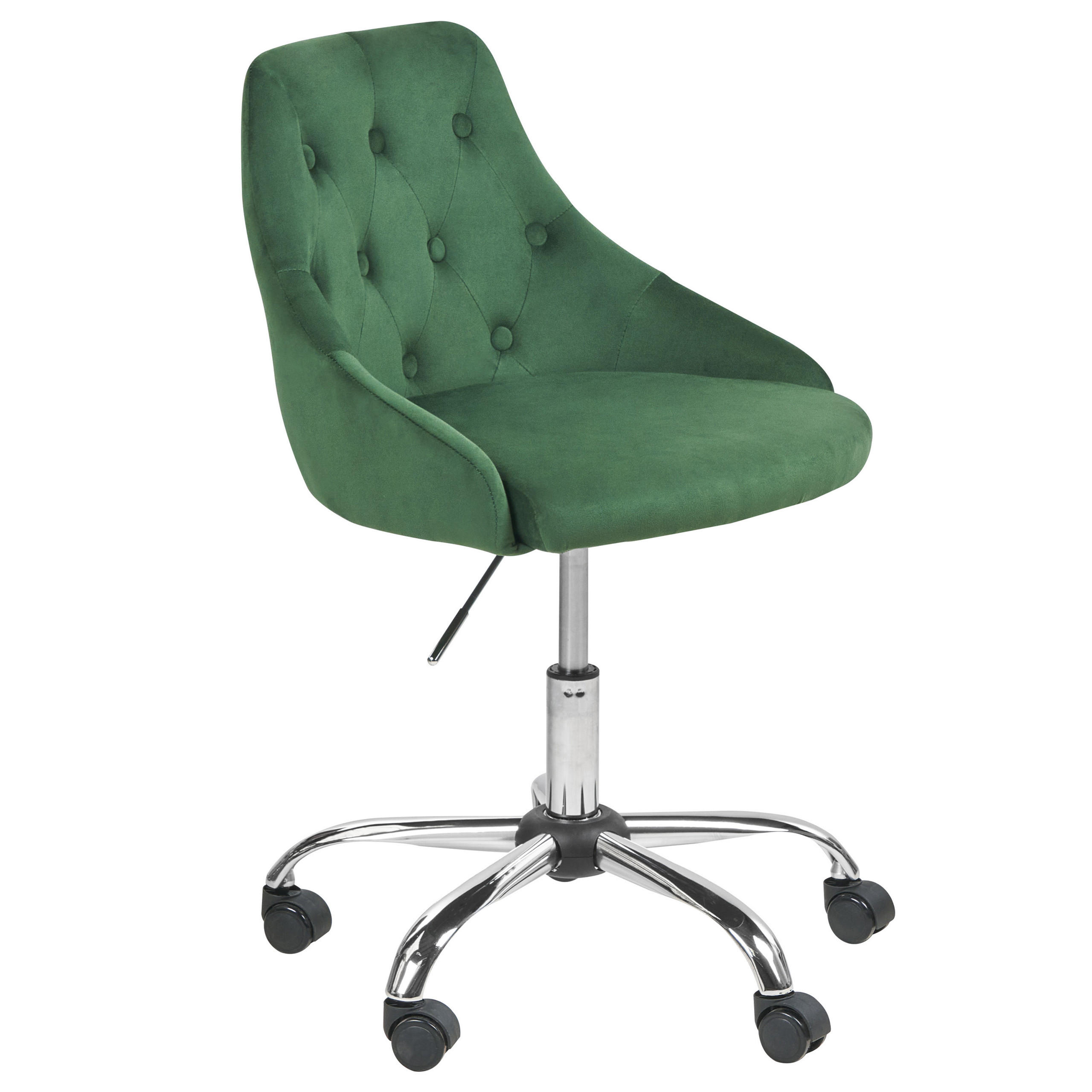 BÜRODREHSTUHL Grün Parrish - Grün, Textil/Metall (60/75/60cm) - Beliani