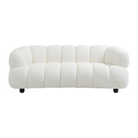 SOFA - 2 Personen - stoff - gebrochenes weiß Coliani - Weiß, Holz/Textil (200/73/94cm) - Vente-Unique