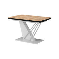 PRODUŽNI BLAGOVAONSKI STOL Fenaro Zlatna Snaga Hrasta / Bijela 120 x 80 + Izvlačno - hrast medunac/bijela, drvni materijal (80/120/77.4cm) - Vicco