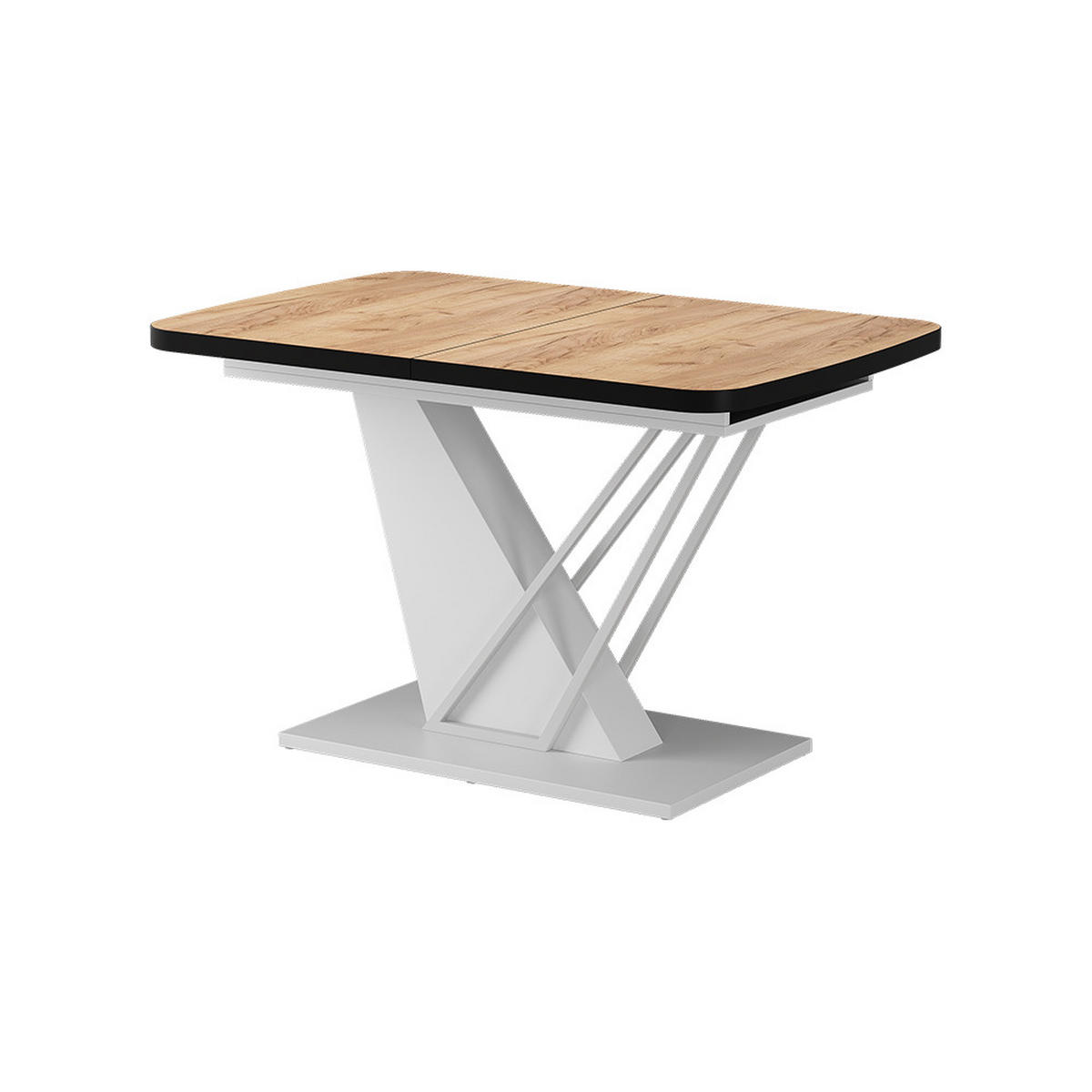 JÍDELNÍ STŮL Fenaro Zlatá síla dub/bílá - bílá/medově dubová, kompozitní dřevo (80/120/77.4cm) - Vicco