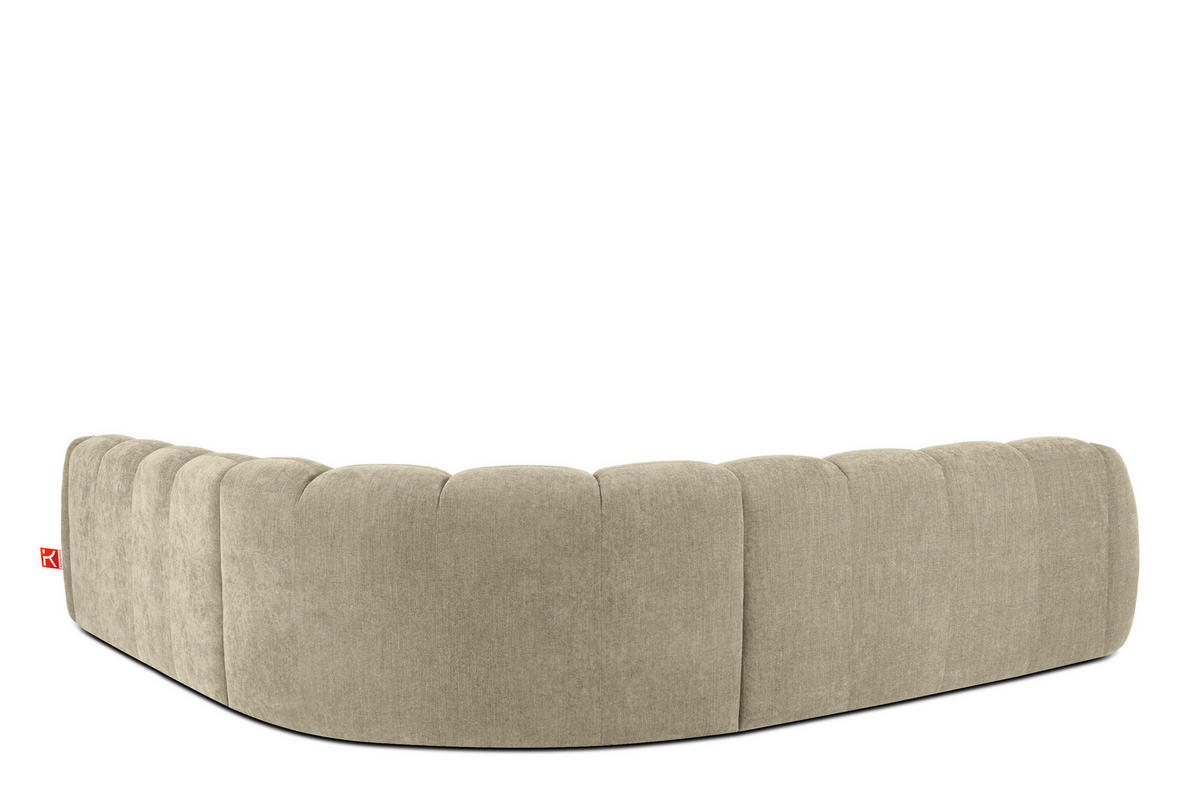 ECKSOFA RECHTS/LINKS FLAVA, Sandfarben - Sandfarben, Holz/Holzwerkstoff (310/310cm) - KONSIMO®
