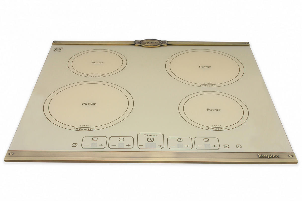 BACKOFEN-SET Elektro Backofen 60 cm EH 6355 ElfEm+KCT 6195 IElfEm Induktionskochfeld Autark 60 cm - Creme, Metall (59.4/59.4/57.5cm) - Kaiser Küchengeräte