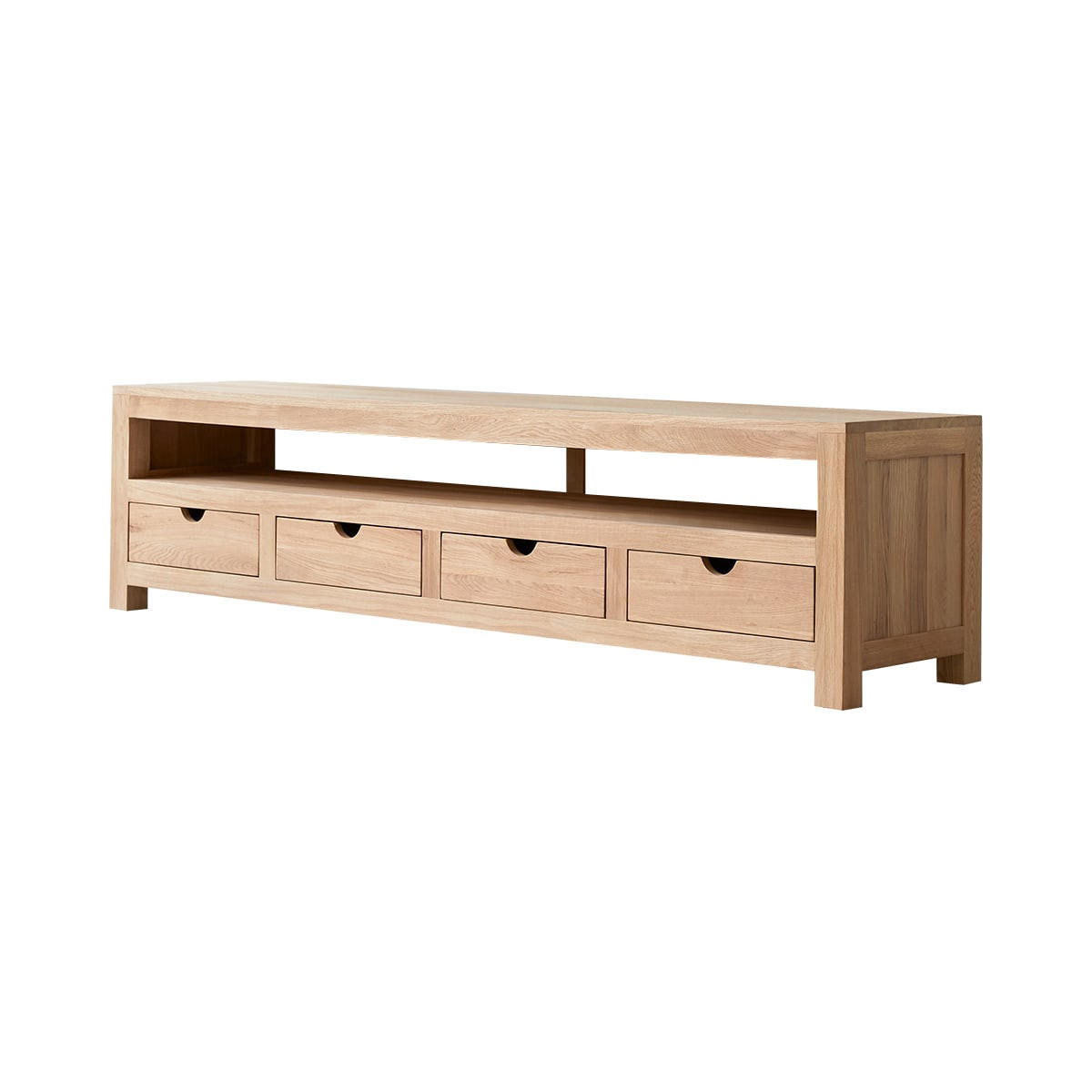 TV-SCHRANK Oliver Natur aus Eiche - Naturfarben, Holz (200/50/45cm) - Tikamoon