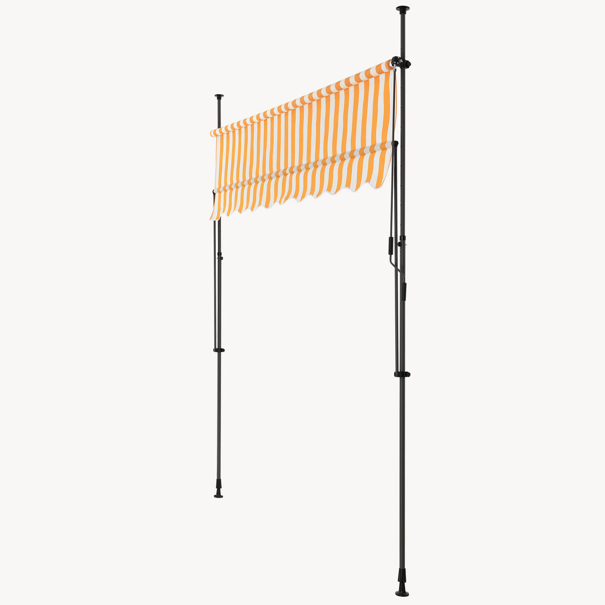KLEMMMARKISE Stem - Gelb/Weiß, Textil/Metall (200/309/120cm) - pro.tec