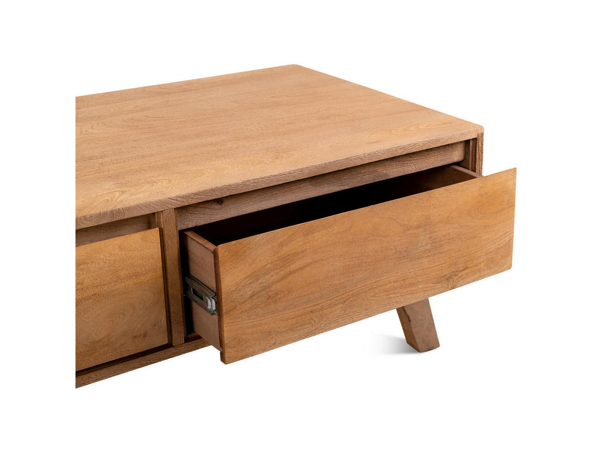 COUCHTISCH Bibi Mangoholz 120 cm / 60 cm Natur - Naturfarben, Holz (60/120/45cm)