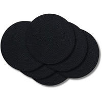 COOKINGLIFE Untersetzer - Veganes Leder - Schwarz - ø 10 cm - 6 Stück - Schwarz, Kunststoff (2/10cm) - Cookinglife