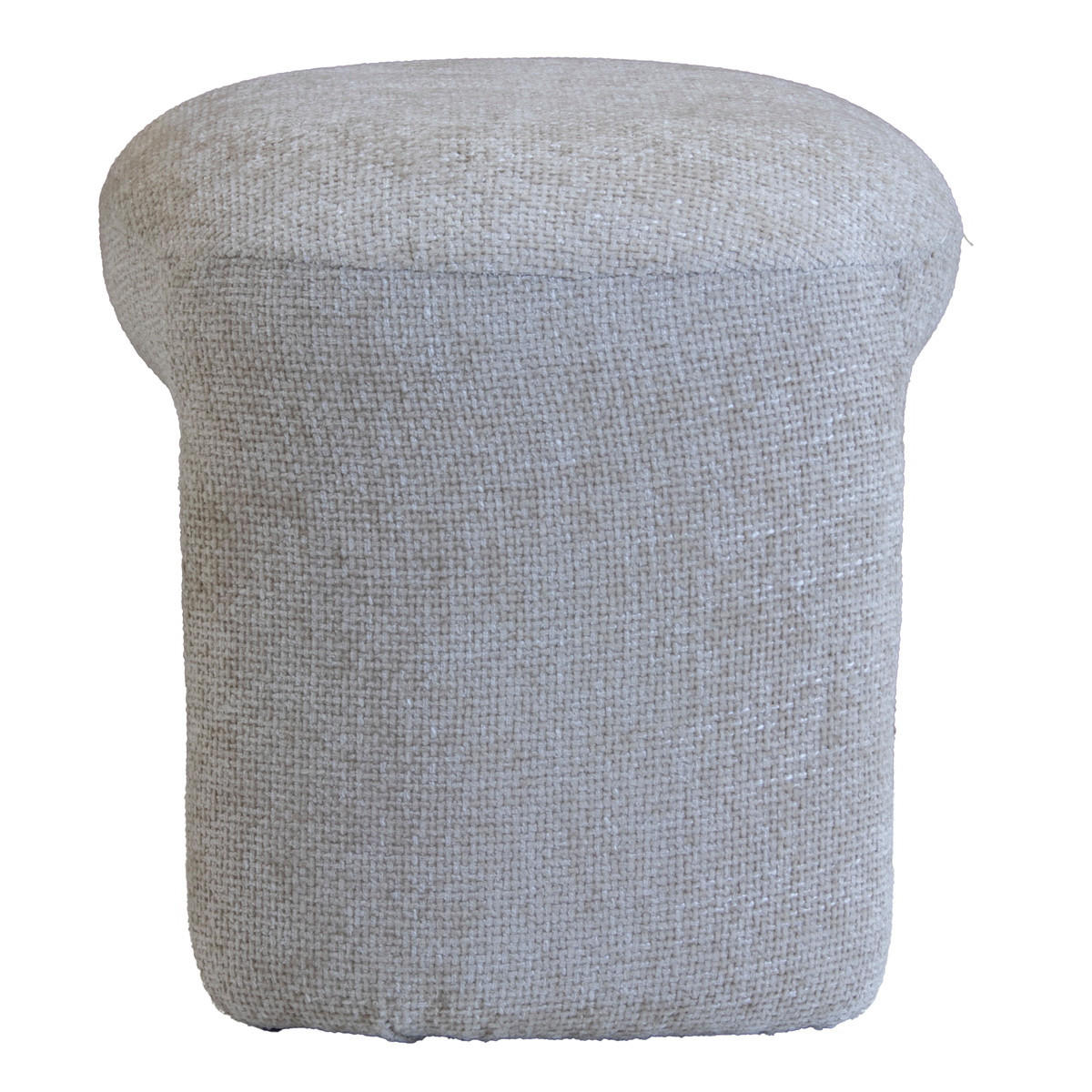 HOCKER aus Stoff 47x42x42cm, taupe - Taupe, Textil (47/42/42cm) - Giga Meubel