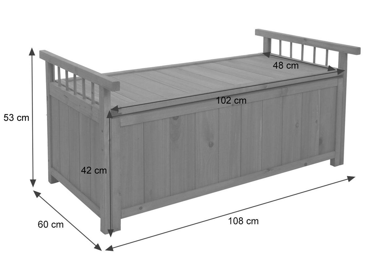 ÚLOŽNÝ POKLAD Anthracit - antracitová, dřevo (108/60cm) - MCW