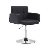 LOUNGESESSEL Riyadh Stoff Schwarz Barhocker Sessel Lounger - Schwarz, Textil (58/80/48cm) - DELUKE