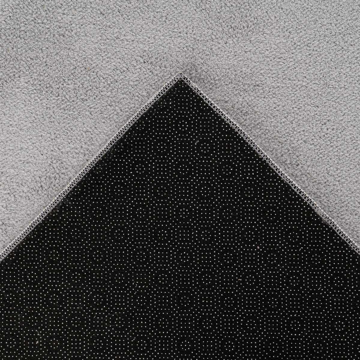 KURZFLOR-TEPPICH Waschbar Calma 200 Grau 160x220 cm - Grau, Kunststoff/Textil (160/220cm) - carpet city