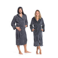 BADEMANTEL, XXL, 100% Polyester, Grau - Graphitfarben, Textil (XXLnull) - Zollner