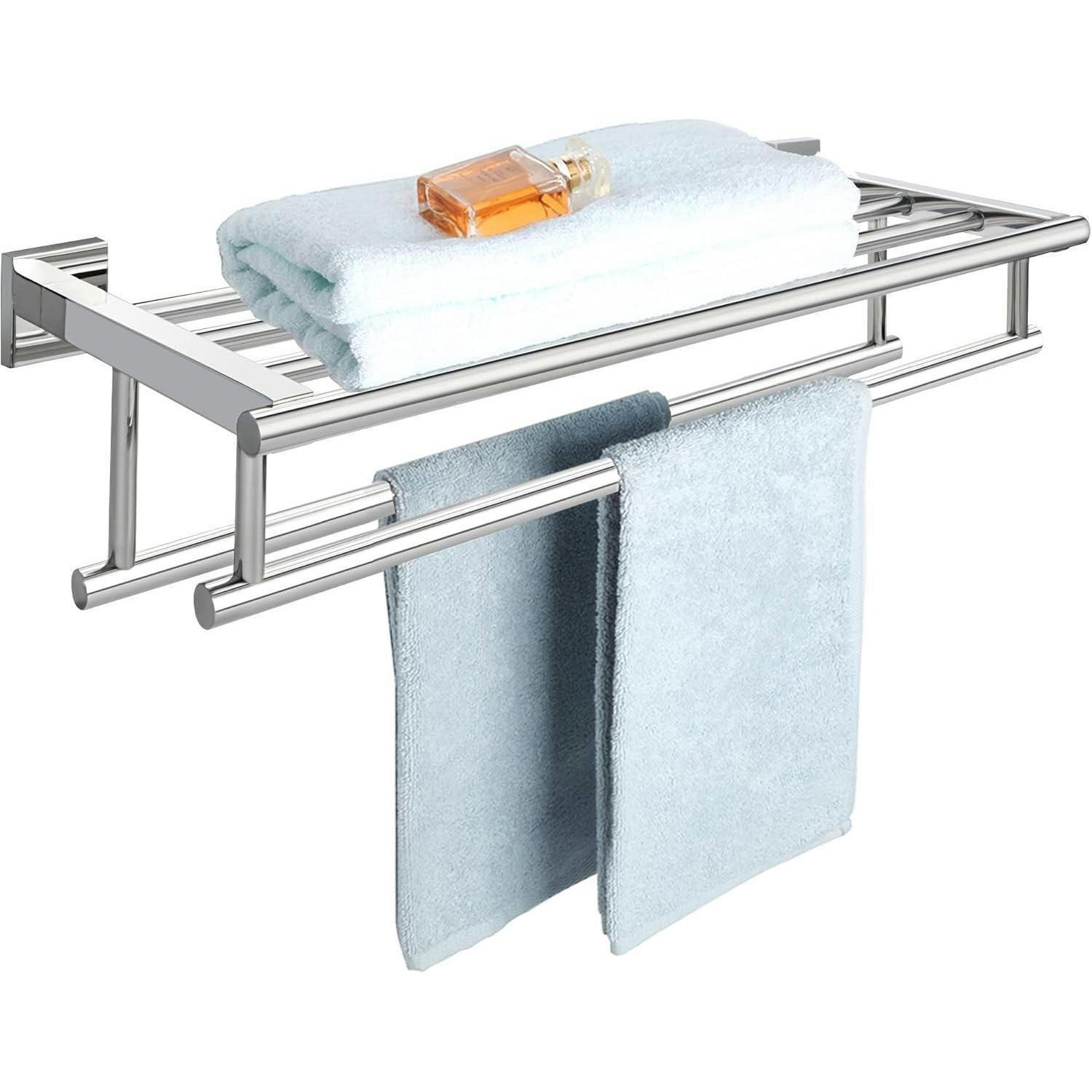 HANDTUCHHALTER Wand 60 cm Edelstahl poliert - Silberfarben, Metall (20/13/60cm)