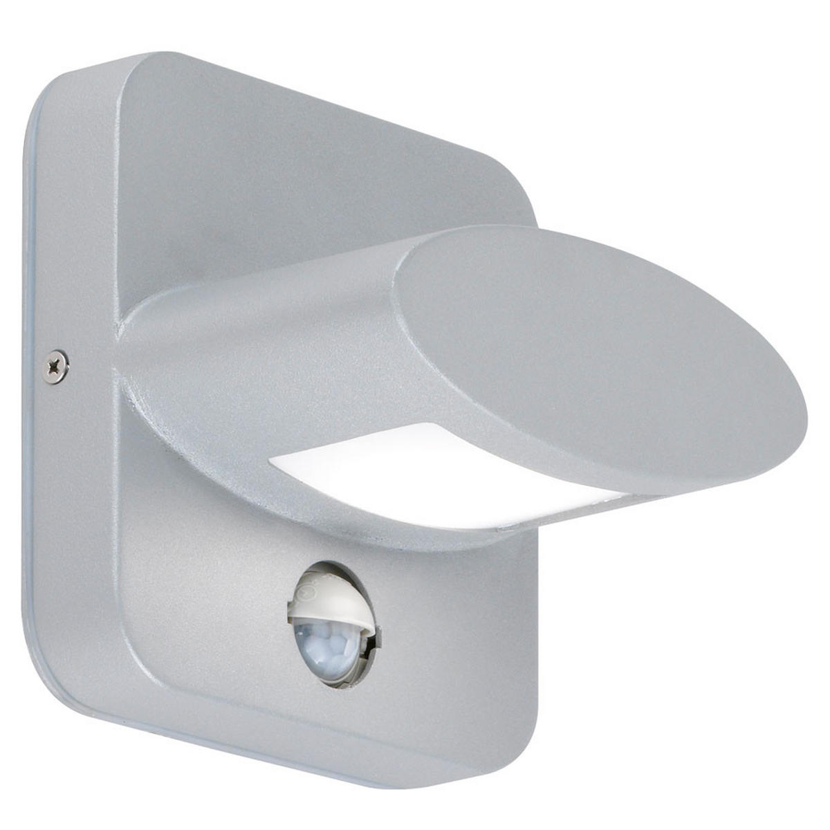 LED AUSSENLEUCHTE ALU Silber - Silberfarben, Metall (14/14/10.6cm) - Wofi
