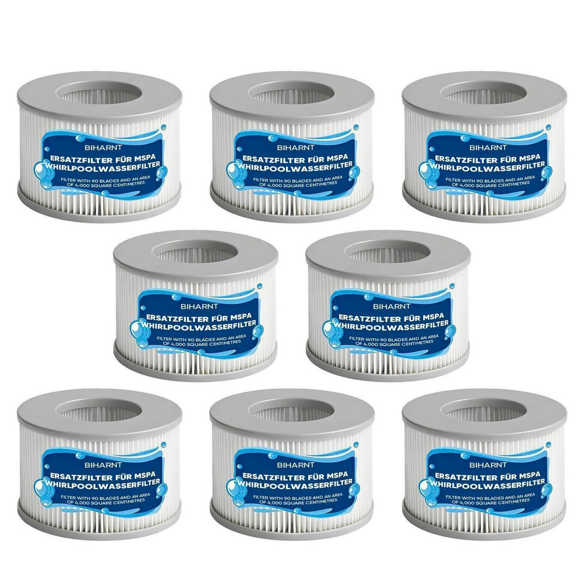 FILTERKARTUSCHE 8-teiliges Set für MSPA Whirlpools ab 2020 - Multicolor, Textil (1/1/1cm)