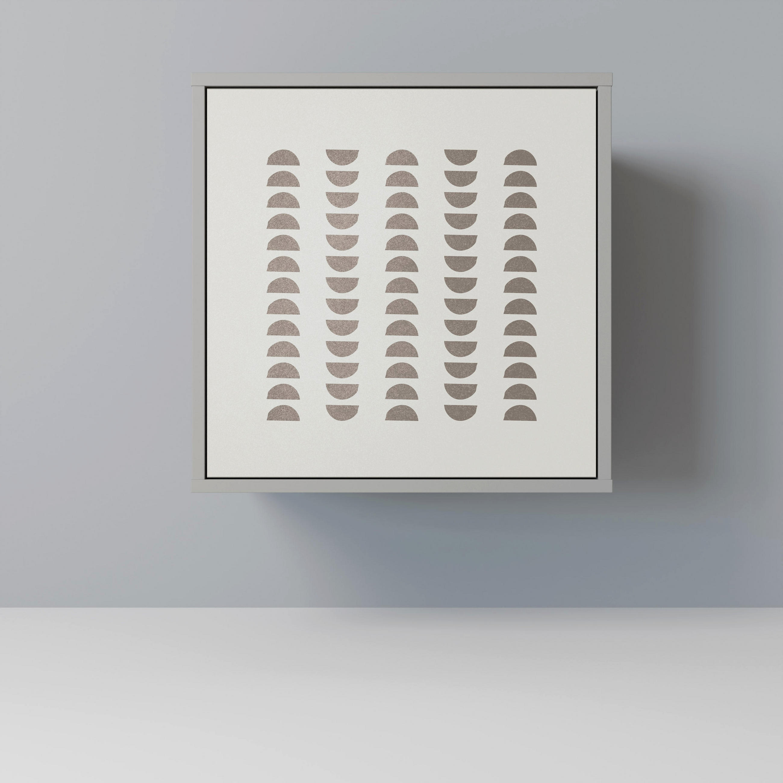 SIDEBOARD HARMONY ESSENCE, Grau, 57,5x42x57,5 cm, Ohne Füße - Multicolor/Grau, Holzwerkstoff (57.5/57.5/42cm) - SpaceRebels