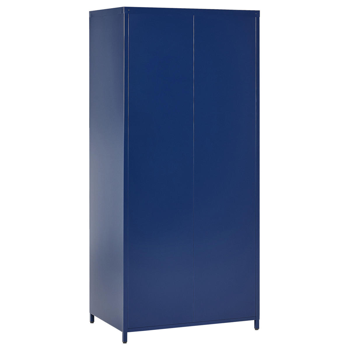 GARDEROBENSCHRANKSTAHL blau 4 Fächer Varna - Blau, Metall (76/171/50cm) - Beliani