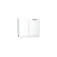 ECKUNTERSCHRANK DNP P/L - Morvex - Praktische Ecklösung - Weiß, Holz/Metall (90/82/52.4cm) - ROYAL24_MARKT