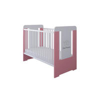 KINDERBETT Princess - Pink/Weiß, Holz (60/120cm) - Kids Collective