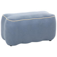 POLSTERBANK Stoff Hellblau Juno - Beige, Textil (69/38/38cm) - Beliani