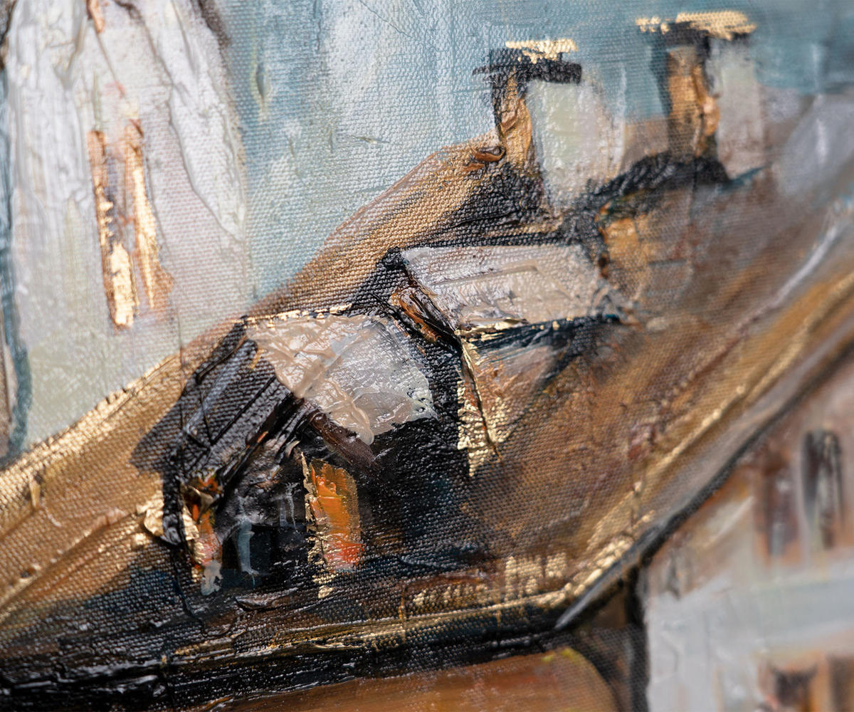 GEMÄLDE Sonnige Höhen Schattenfugenrahmen Grau 120x80 cm - Grau, Holz (120/80cm) - YS-art gallery
