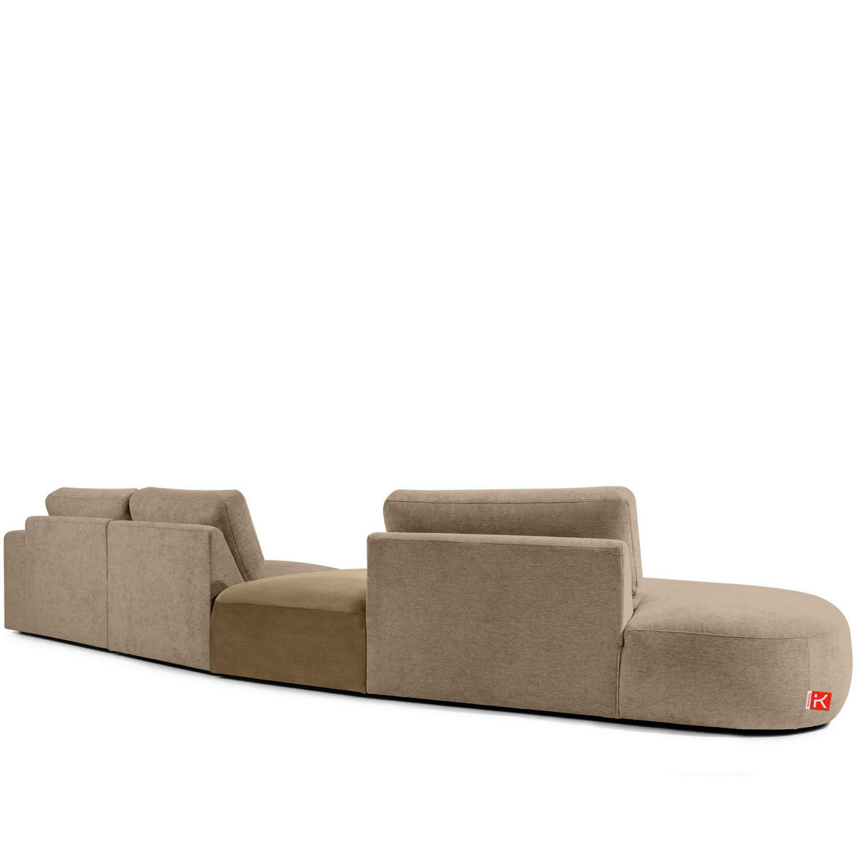 5-SITZER ECKSOFA ZUCCO Chenille links, Beige - Beige, Textil (430/84/105cm) - KONSIMO®