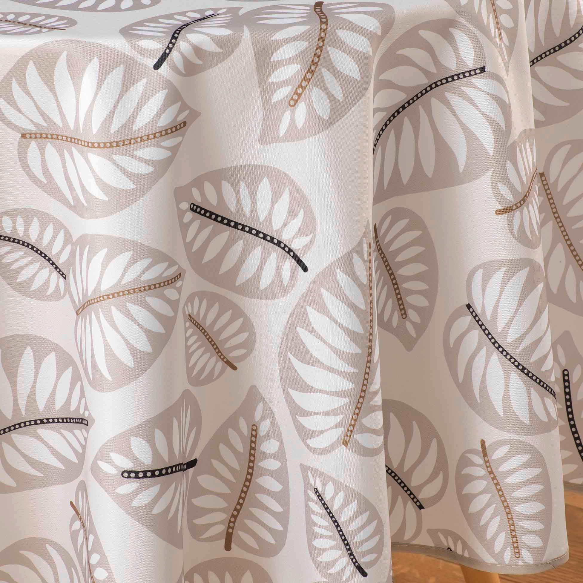 TISCHDECKE Alma Ø 180 cm - Beige, Textil (180/180cm) - Douceur d´intérieur