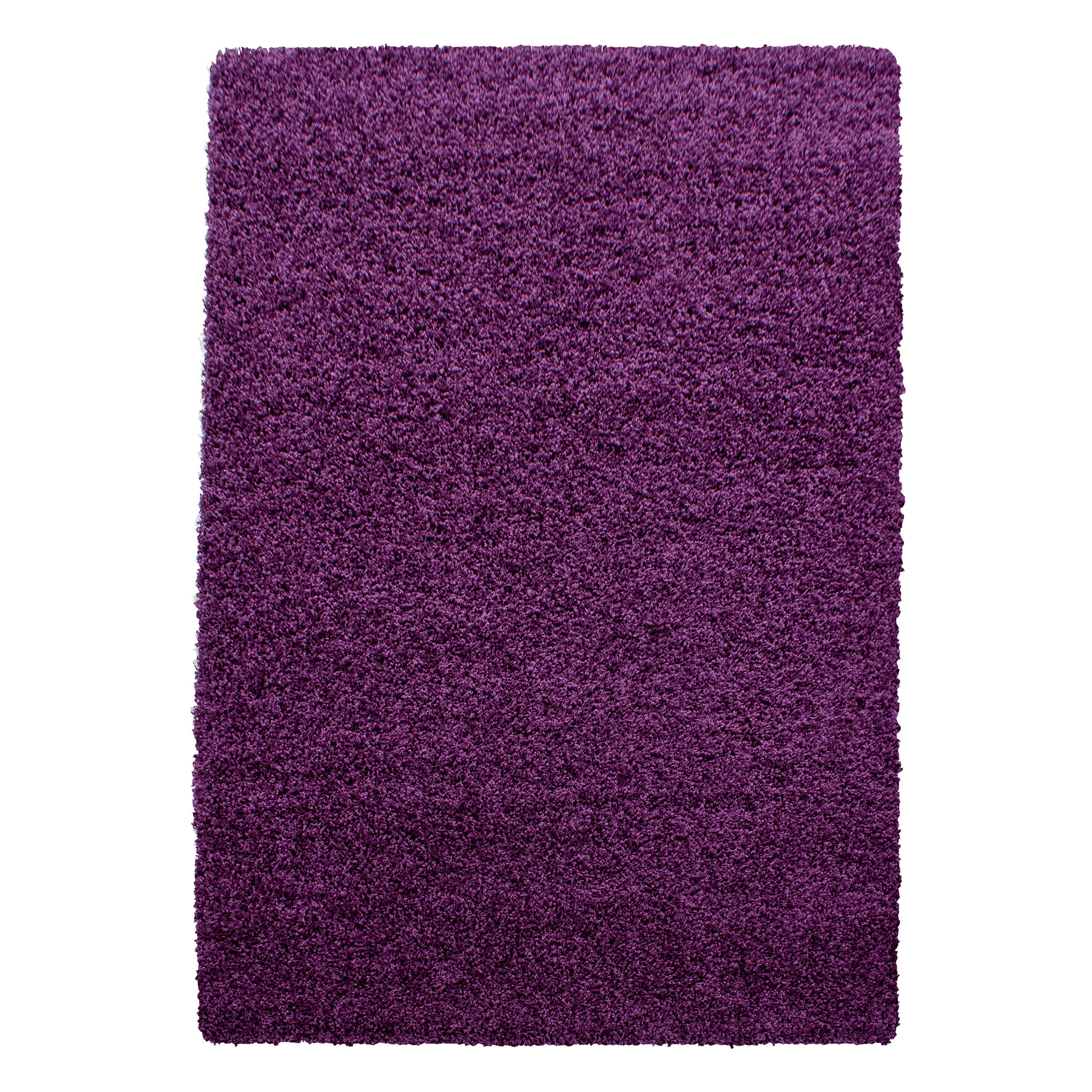 TEPPICH Hochflor Unifarben Polypropylen Wohnzimmer Shaggy Violett Rechteckig 120x170 - Lila, Textil (120/170cm) - KADIMA DESIGN