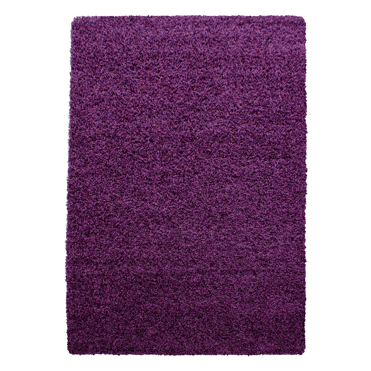 TEPPICH Hochflor Unifarben Polypropylen Wohnzimmer Shaggy Violett Läufer 80x150 - Lila, Textil (80/150cm) - KADIMA DESIGN