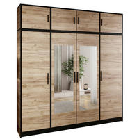 DREHTÜRENSCHRANK ROJ MIT AUFSATZ 4D Eiche Craft Gold - Honigeiche, Holzwerkstoff (207/247/39cm) - Kier Furniture