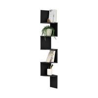WANDREGAL Greiz - Schwarz, Holzwerkstoff (123/19.5/19.5cm) - [en.casa]