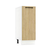 UNTERSCHRANK D30 P/L - Dnoria - Funktionales Küchenelement - Eiche Artisan, Holz/Metall (30/82/52.4cm) - ROYAL24_MARKT