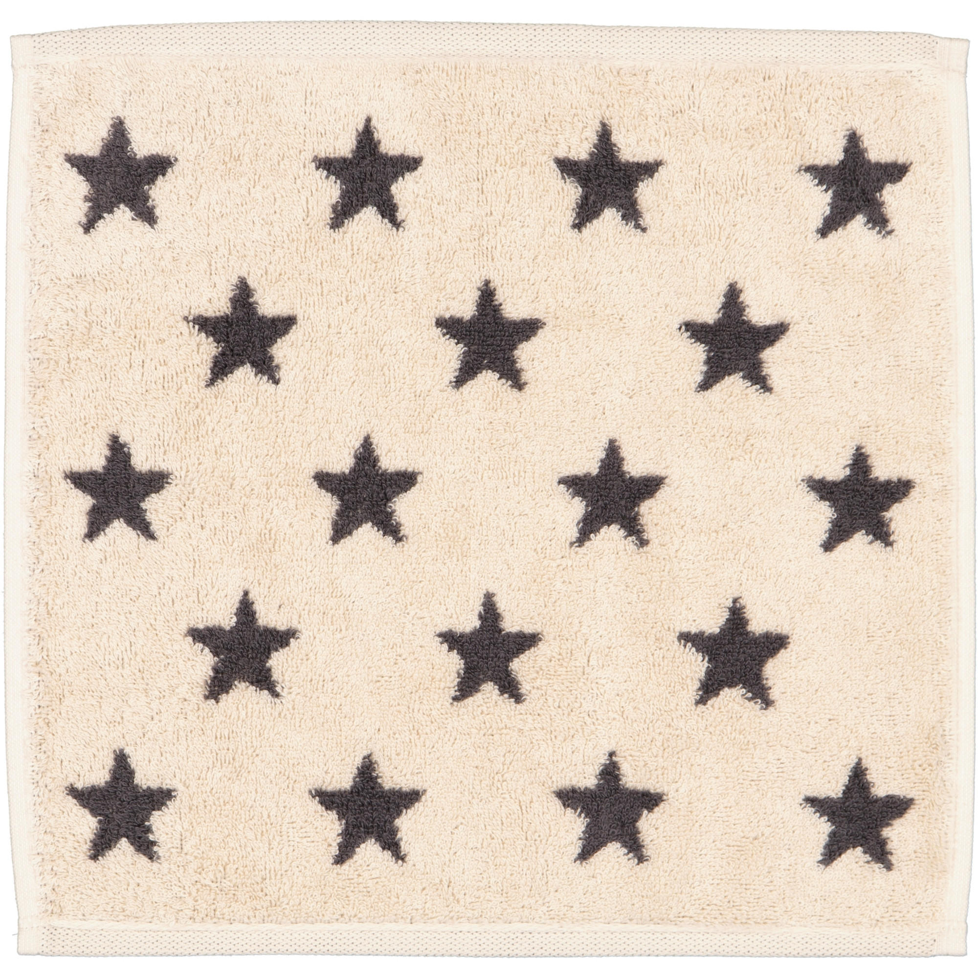 SEIFTUCH NEW STARS STERNE KLEIN 6261 BEIGE/BASALT - 37 - Grau, Textil (30/30cm) - Cawoe