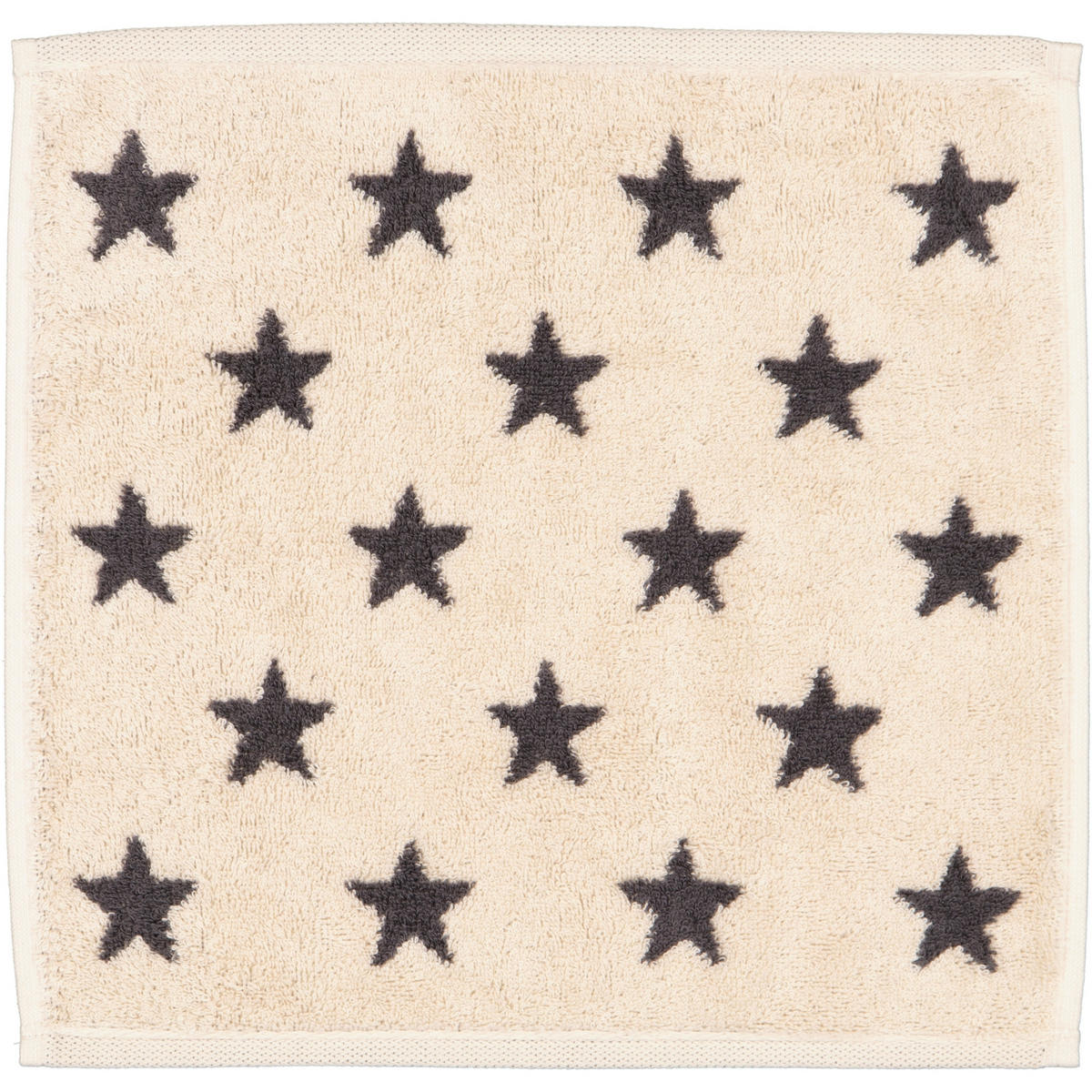 SEIFTUCH NEW STARS STERNE KLEIN 6261 BEIGE/BASALT - 37 - Grau, Textil (30/30cm) - Cawoe