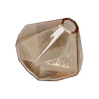 VASE Diamond Shiny Sand, Glas, 12 cm - Beige, Glas (12cm) - Goebel
