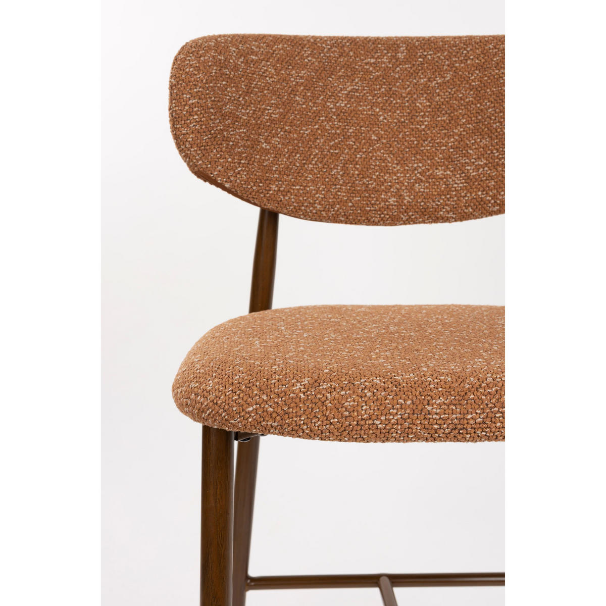 BARHOCKER Noor Rückenlehne 66 cm Terrakotta - 2 er Set - Terracotta, Kunststoff (52/98/55cm) - Housecraft Living