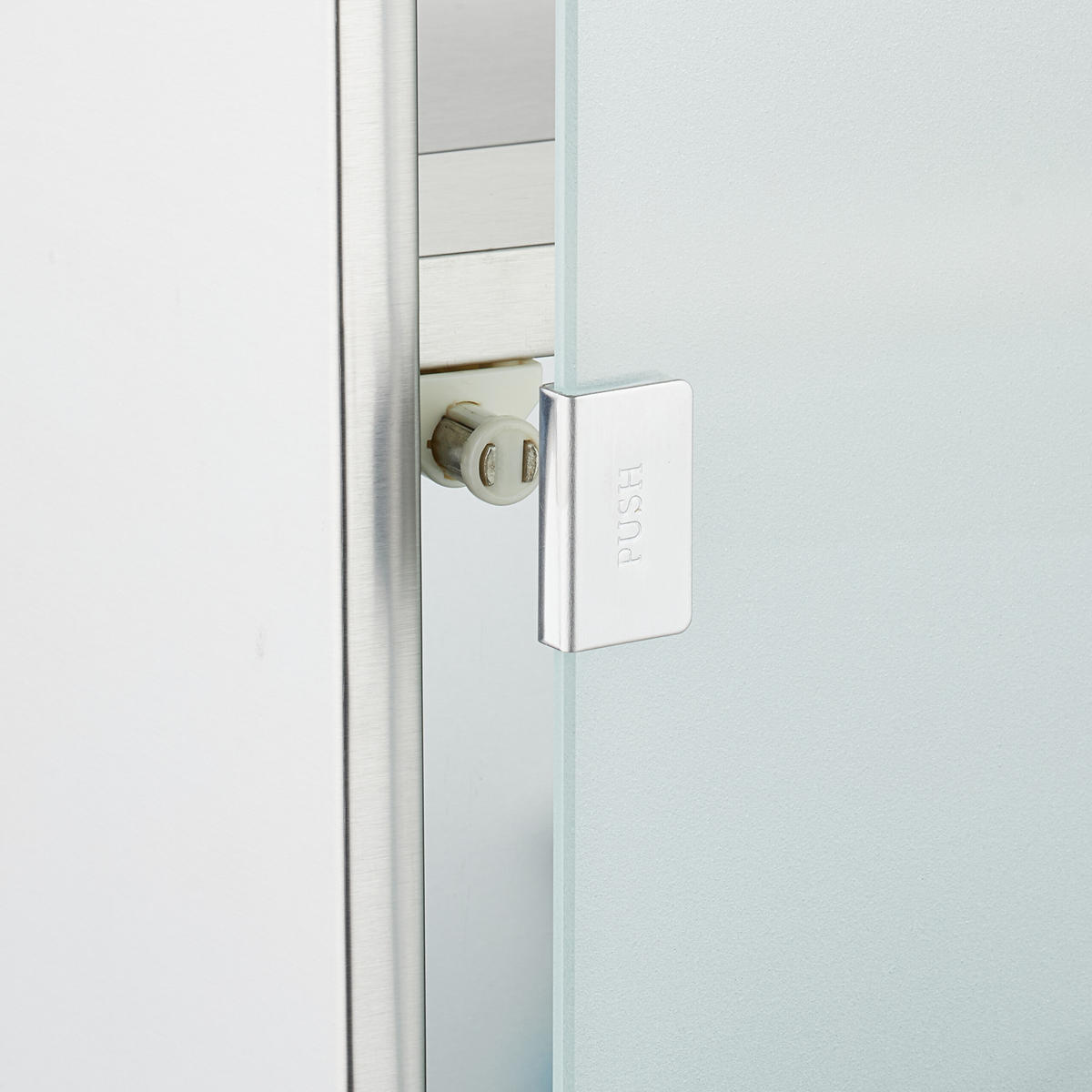 MEDIZINSCHRANK - Silberfarben, Glas/Metall (38/58/13cm) - Relaxdays