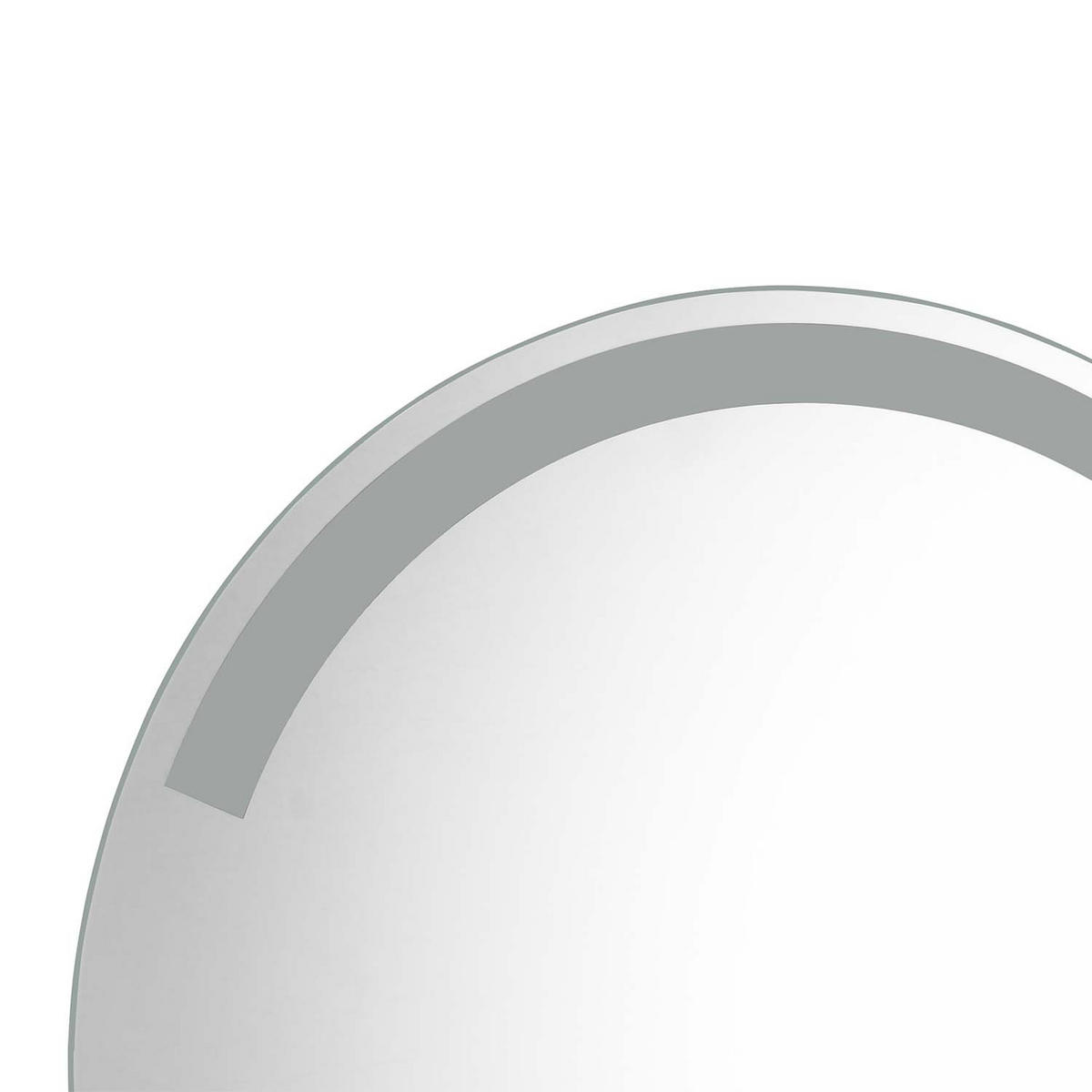 LED-SPIEGEL Agatha rund - Ø 60cm - Silberfarben, Glas (60/60/4cm) - Niermann