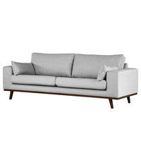 2-SITZER SOFA - Buchefarben/Hellblau, Textil (197/81/88cm) - home24