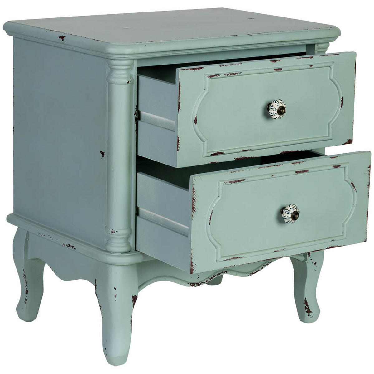 NACHTTISCH aus Holz, 50x36x55cm - Grün, Holz (50/55/36cm) - Wanderlust