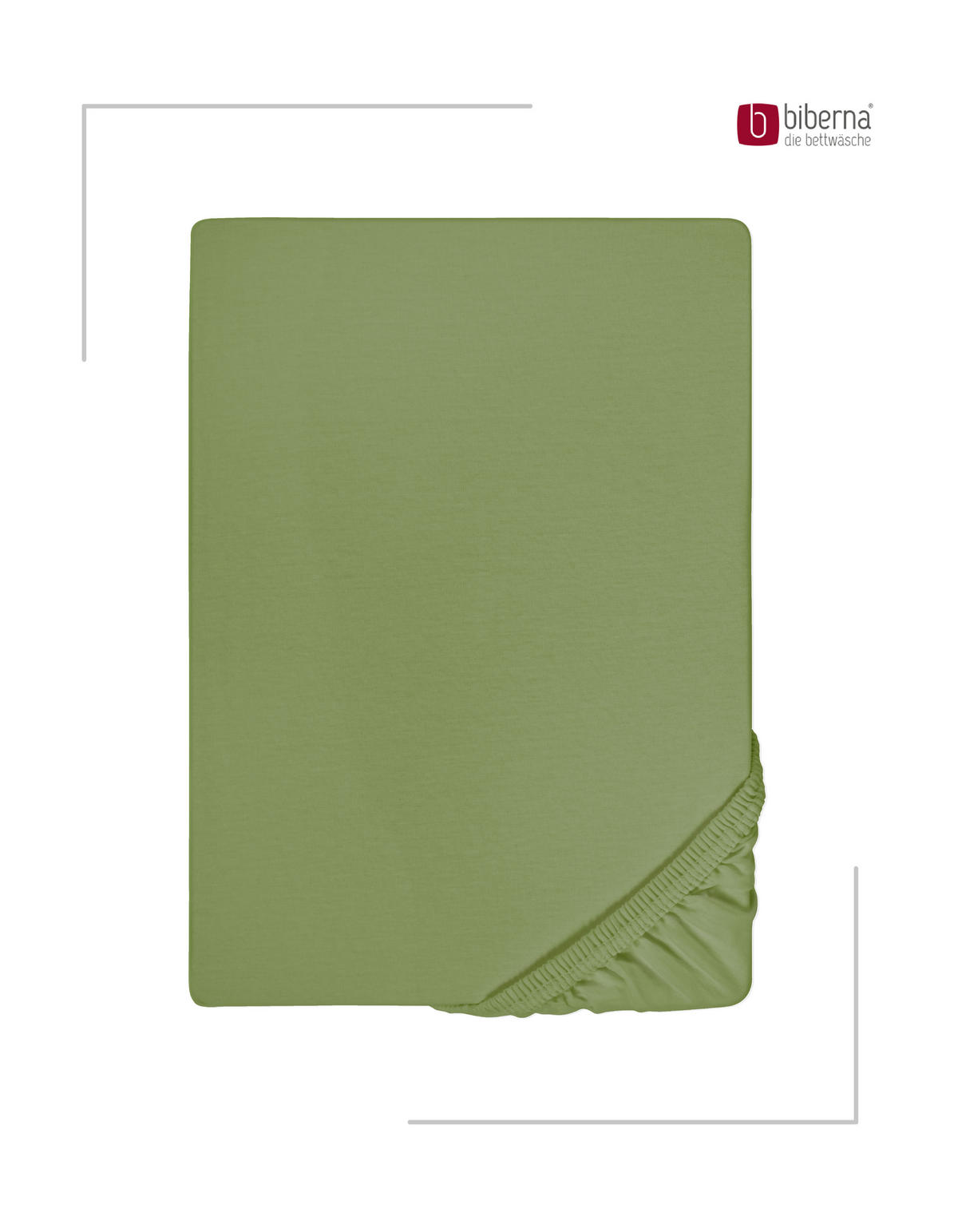 SPANNBETTTUCH Deluxe Jersey fichte, 90x190 cm - 100x220 cm - Dunkelgrün, Textil (100/220cm) - biberna