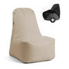 SITZSACK mit Hülle Der Däumchendreher - Beige, Textil (60/86/85cm) - Mokebo