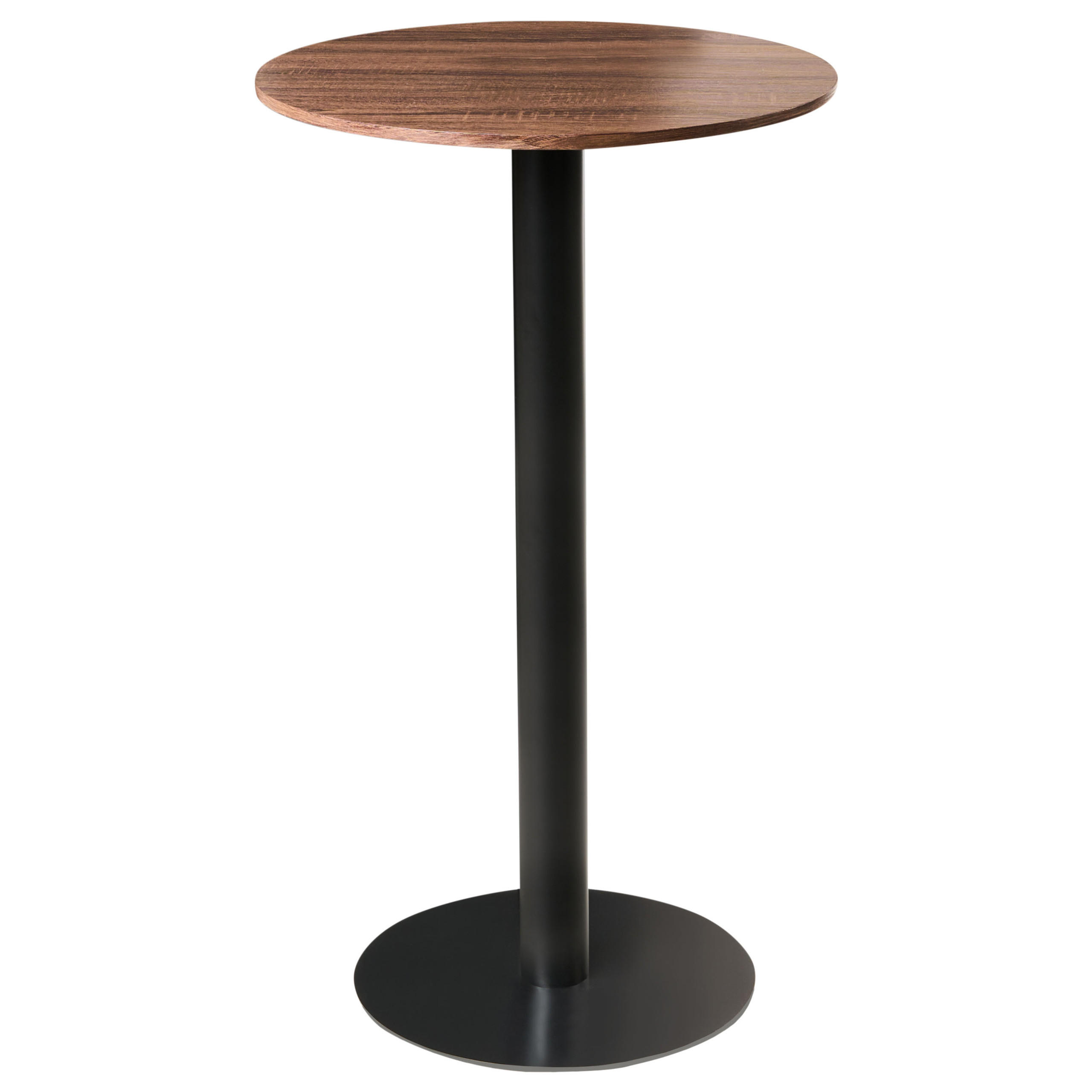 Beliani VYSOKÝ STŮL Černý/Tmavě hnědý 60/60 cm Morella