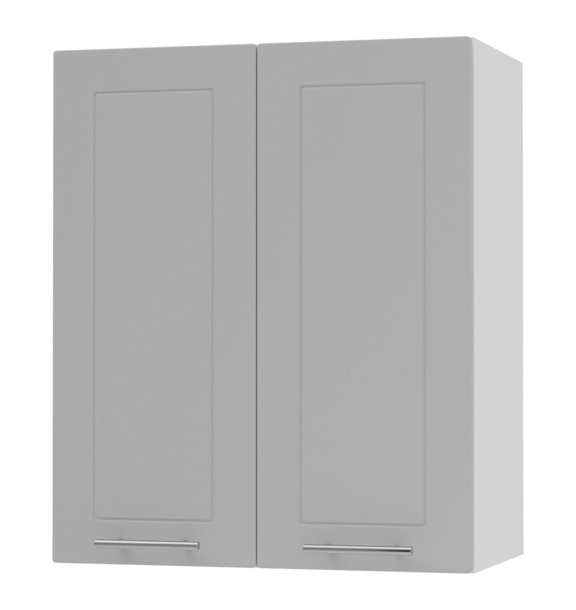 Feldmann-Wohnen Küchenhängeschrank Grau, Weiß 60x72x32.5 cm