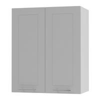 KÜCHENHÄNGESCHRANK Kvantum W3/60 Dust Grey Matt / Weiß Matt 60 / 32,5 / 72cm - Weiß/Grau, Holz/Holzwerkstoff (60/72/32.5cm) - Feldmann-Wohnen