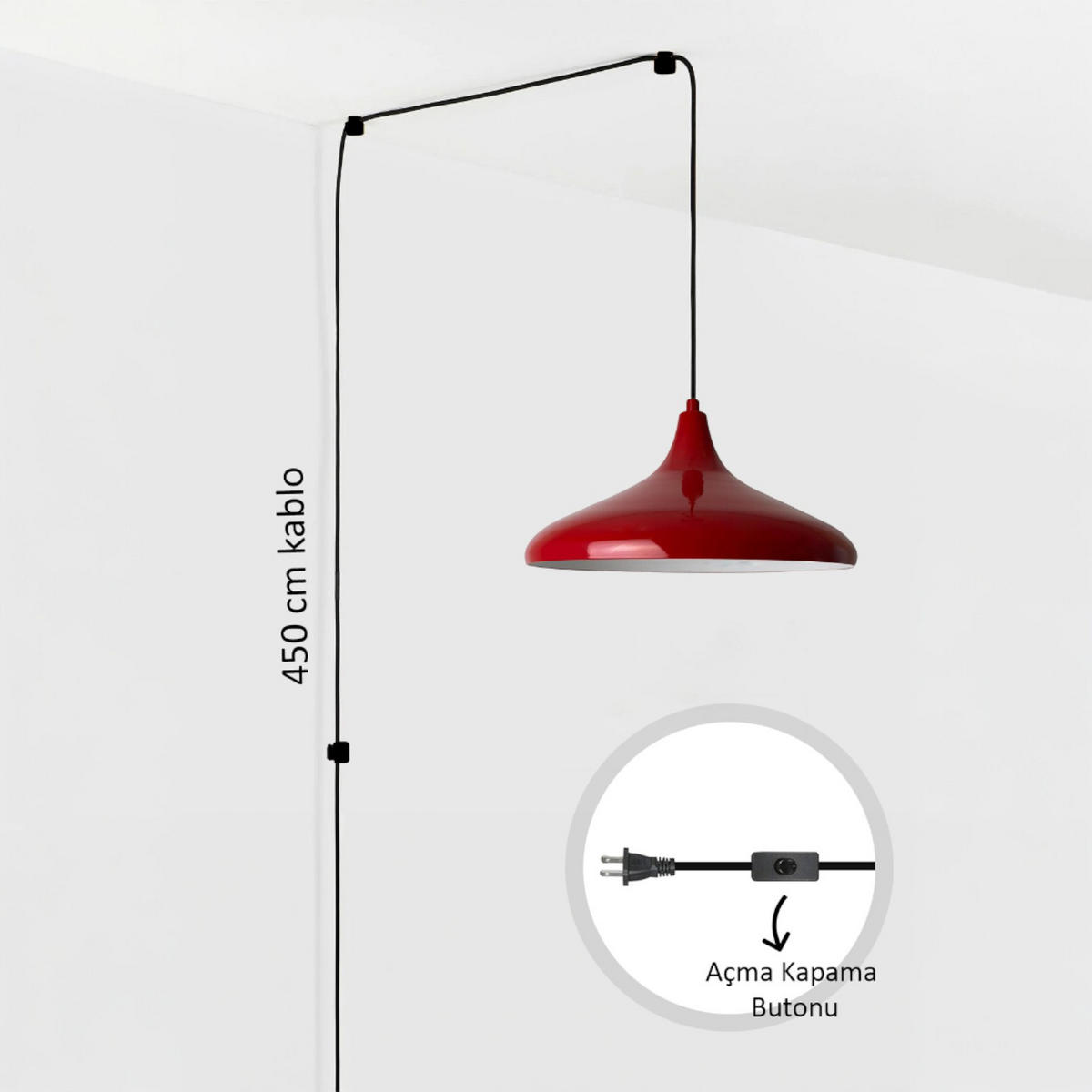 PENDELLECUHTE Plugra - Rot, Metall (35/35/20cm) - Bamyum