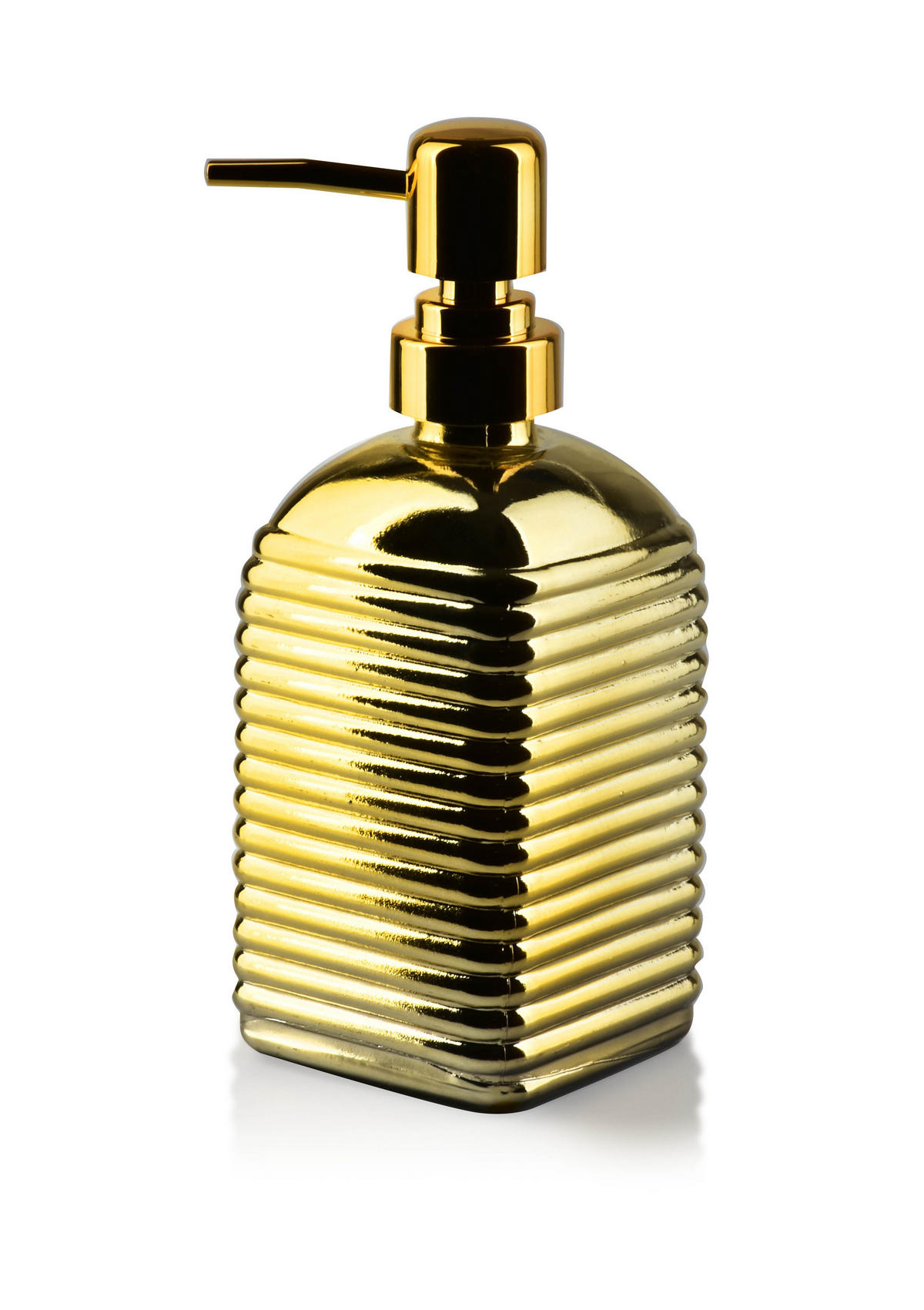SEIFENSPENDER Tessa Gold 8/8/19.5 cm Glas - Goldfarben, Glas (8/19.5/8cm) - Mondex