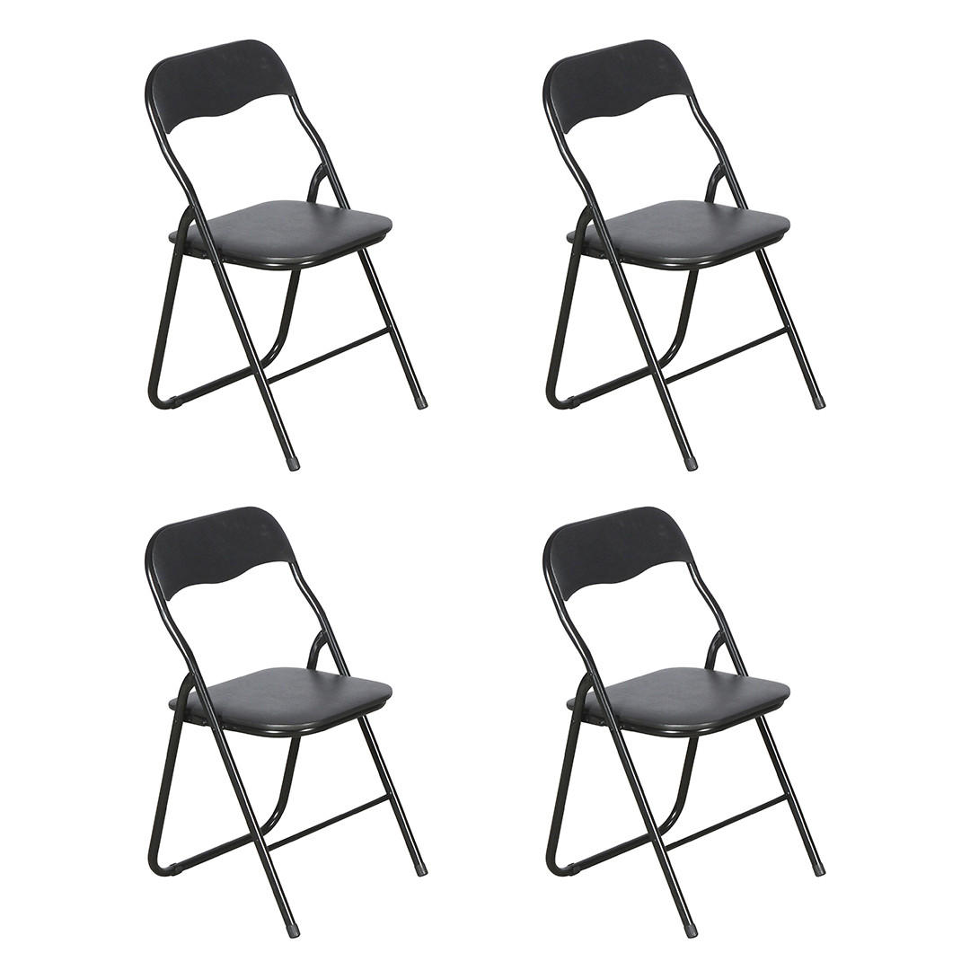 GARTENSTUHL, Mihe, Stühle Schwarz, Metall, 45 x 44 x 78 cm - Schwarz, Metall (45/78/44cm) - ebuy24